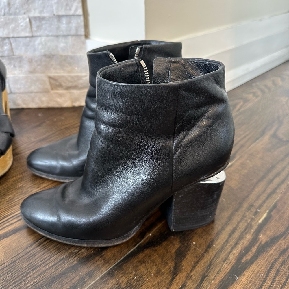 Alexander Wang Gabi Black Ankle Booties